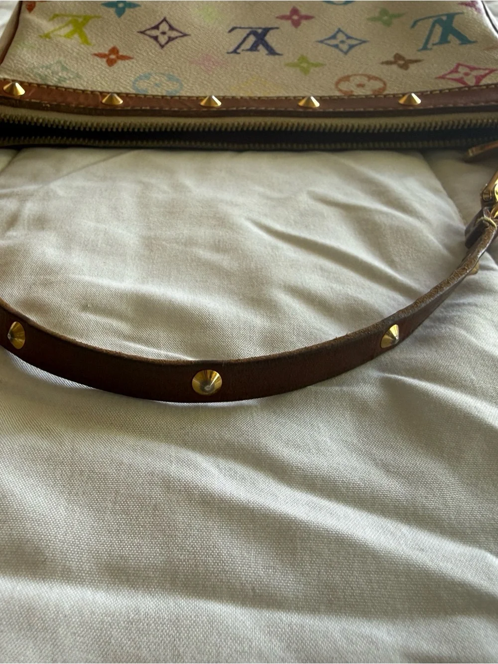 Louis Vuitton White Multicolor Pochette